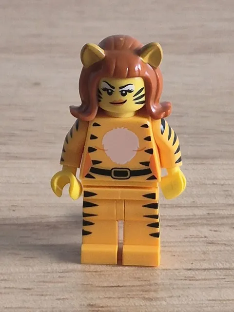 Lego Series 14 Minifigure COL219 Tiger Woman Genuine Retired 