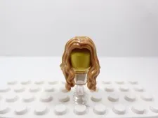 LEGO Medium Nougat Long Hair Minifig Curly Over the Shoulders H12