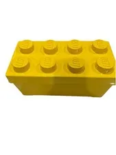 14" x 7" X 7" Lego Yellow Stackable 8 Stud Storage Container