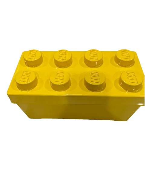 14" x 7" X 7" Lego Yellow Stackable 8 Stud Storage Container