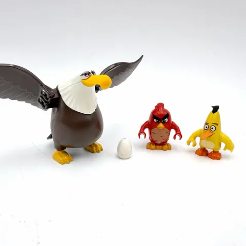 Lego Angry Birds Mighty Eagle Red Bird Yellow Bird Minifigures From Set 75826