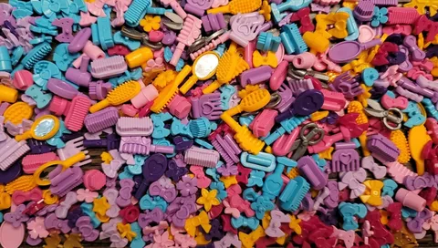 Lego Friends Elves Girl Hair Bow, Tiara, Brush, Comb, Mirror Accessory Lot of 50