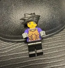 LEGO Hitomi Exo Force Minifigure 8107 Spiky Black nightwing Hair RARE