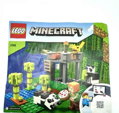LEGO Manual Only 21158 Minecraft Paper Instructions The Panda Nursery
