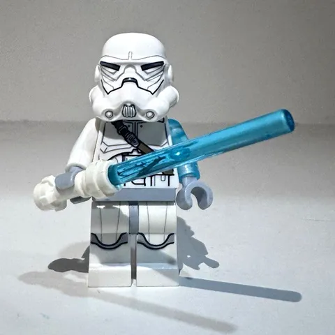 LEGO Star Wars Jek-14 Minifigure - Stormtrooper Helmet Trans-Blue Arm 75051 sw05