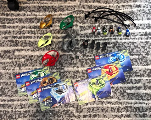 LEGO NINJAGO Airjitzu Flyer Lot Incomplete - Cole Kai Jay Zane Morro Wrayth