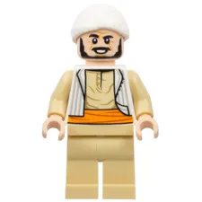 LEGO Indiana Jones Sallah Minifigure iaj051 New Genuine Adventure Figure