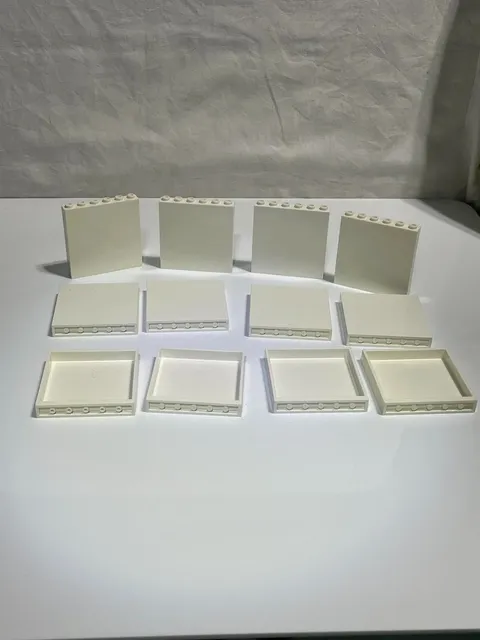 LEGO 10 Large white Wall Panels 1x6x5   59349  E126