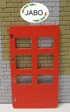 P14/8/4) LEGO Duplo Gate / Door Leaf Red House Farm Barn Fire Engine Garage