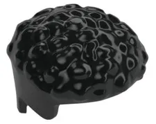 Lego New Part 79688 Black Minifigure HAIR Coiled Straight Sides Wig Piece  D13