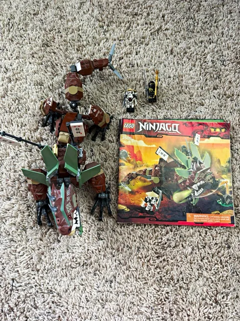 LEGO NINJAGO 2509 Earth Dragon Defense, All Original Pieces and Instructions