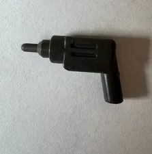 Vintage LEGO Dark Gray Power Drill 6246c Minifigure Tool Accessory