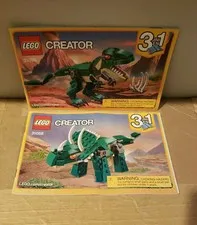 LEGO Creator 3 in 1 Mighty Dinosaurs 31058 Instruction Guide MANUAL ONLY