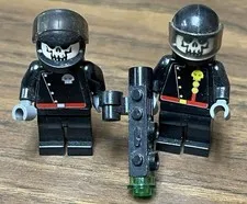 LEGO 10192 Space Skulls Minifigure Lot • Black Space Skull Commander & Minion