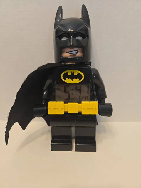 LEGO Batman Movie Minifigure Alarm Clock 9" Digital LCD Light Up Figure 9009327