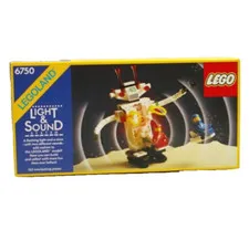 LEGO 6750 Classic Space Sonic Robot 1986 Light and Sound Vintage Good Condition