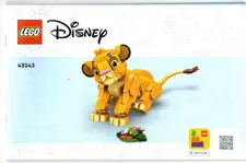Lego ~  Instructions Manual Booklet Only ~ Disney 43243