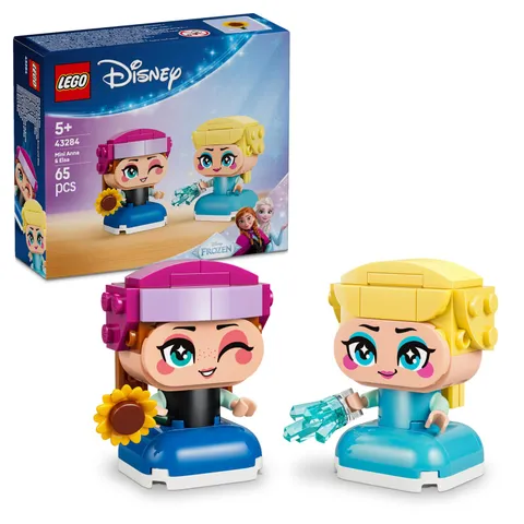 LEGO   Disney Frozen Mini Anna & Elsa Figures - Princess Toy incl. 2 Mini Dolls