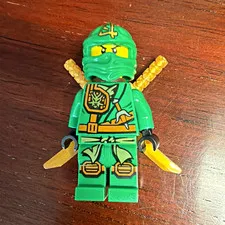 LEGO NINJAGO Lloyd Minifigure + Dual Gold Swords