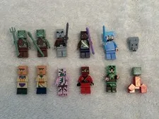 11 RANDOM LEGO MINECRAFT MINIFIGS figure minifigures