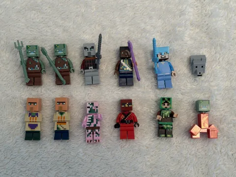 11 RANDOM LEGO MINECRAFT MINIFIGS figure minifigures