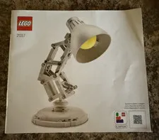 LEGO 21357 Disney Pixar Luxo Jr. Instruction Manual only
