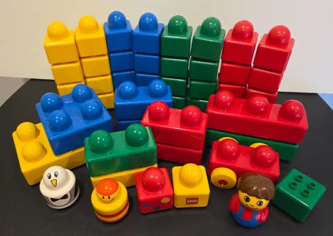 Lego Duplo Primo Blocks Toys 49 pc lot preschool toddler baby building vintage