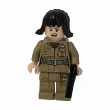Lego Rose Tico Minifigure Dark Tan Outfit Star Wars Episode 8 75176 sw0857