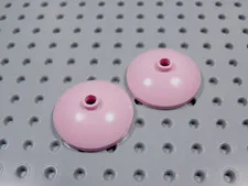 LEGO Lot of 2 Pink Round 3x3 Radar Dish Saucers BT
