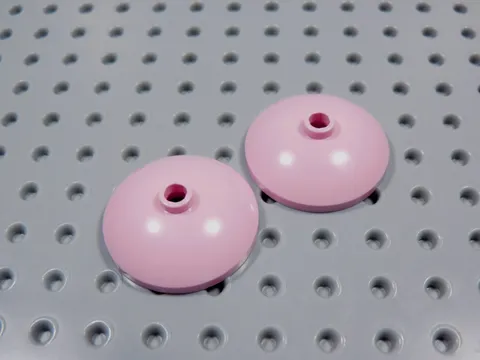 LEGO Lot of 2 Pink Round 3x3 Radar Dish Saucers BT