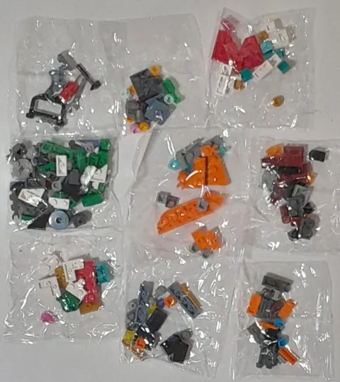 Lot of 9 LEGO Sealed Bags From Unknown Sets