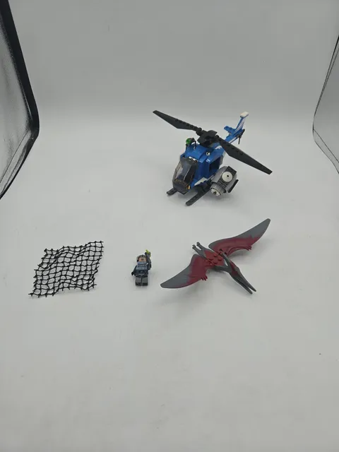 Lego Jurassic World Pteranodon Capture, 75915, Helicopter Set, Dinosaur Figures