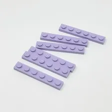 3666 LEGO Parts Plate 1x6 LAVENDER (6)
