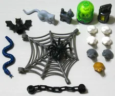 LEGO® Halloween Web Spider Snake Creepy Frog Bat Rat Cat Head Spooky Lot