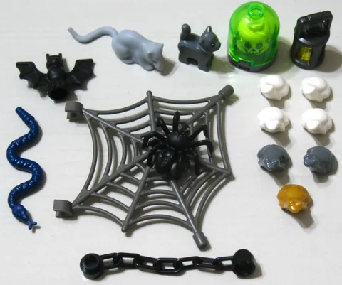 LEGO® Halloween Web Spider Snake Creepy Frog Bat Rat Cat Head Spooky Lot