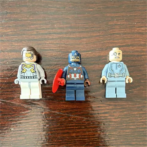 LEGO Captain America Minifigure Lot of 3 w/ Hydra 