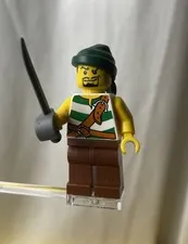 Lego Minifigure pi105 Pirate Green Pirates II Cannon Battle 2009 Goatee 6239