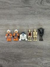 Lego Star Wars mini figures lot. (6) X Wing Pilots, R2-D2 , Battle Droids