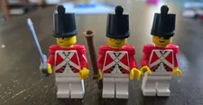 Lot of 3 LEGO Imperial Guard Officer Soldier Minifigure