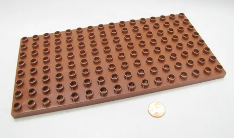 Lego Duplo BROWN BASE PLATE 8 x 16 Holes Pegs Dots CASTLE Base 8x16
