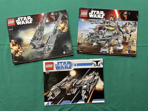 LEGO Star Wars 3 Manuals Only Pre-Owned/Used Good Condition 7673-75104-75157