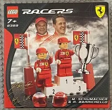 LEGO Racers 8389 Ferrari F1 Racer Michael Schumacher Rubens Barrichello