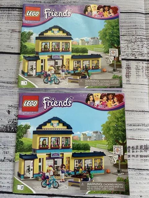 Manuals 1 And 2 Lego Friends 41005 Heartlake High Instruction Booklet Only
