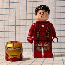 LEGO IRON MAN MINIFIG 👀 Mark 43 Armor Marvel Super Heroes Avengers SH167 76031