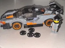 LEGO 75892 McLaren Senna Speed Champions Retired W/ Minifigures & Extra Rims