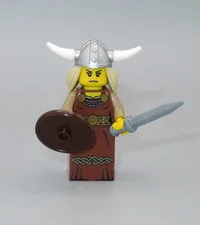 LEGO Viking Woman female shield complete minifigure Collectible Series 7 CMF