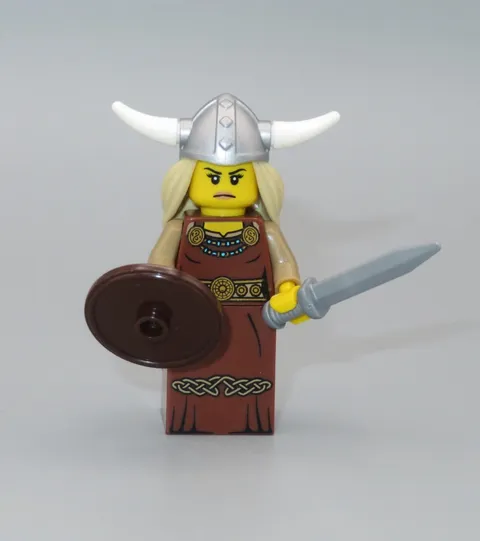 LEGO Viking Woman female shield complete minifigure Collectible Series 7 CMF