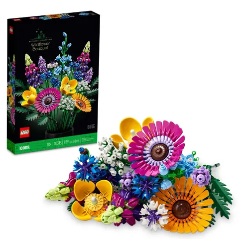 LEGO Botanicals Wildflower Bouquet Building Set Home Decor Gift Ages 18+ 10313
