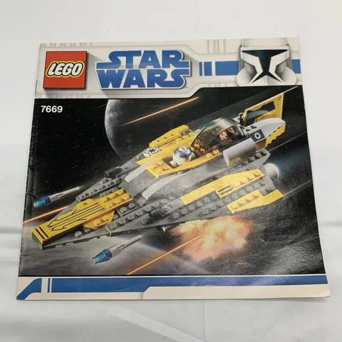 LEGO Star Wars 7669 Instruction MANUAL ONLY  Anakin's Jedi Starfighter 2008
