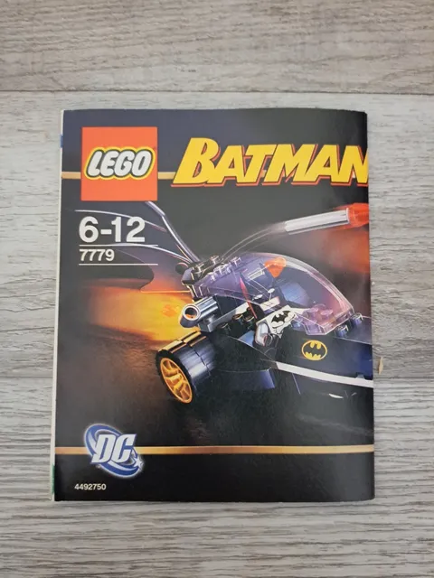 INSTRUCTION MANUAL for LEGO 7779 - The Batman Dragster: Catwoman Pursuit